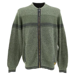  CASAMODA Hombre Chaqueta de punto Sudadera Cárdigan oliva melado 29824 - Imagen 1 de 2