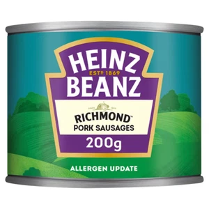 Heinz Baked Beanz with Pork Sausages in Tomato Sauce (200g) - Picture 1 of 2