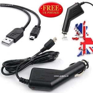 USB Data Cable + In Car Charger Garmin StreetPilot 2610/2620/2700/2820/C310/C320 - Picture 1 of 1