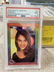 PSA 9 1994 Mighty Morphin Power Rangers The New Season 61 Kimberly Power Foil - Foto 1 di 3
