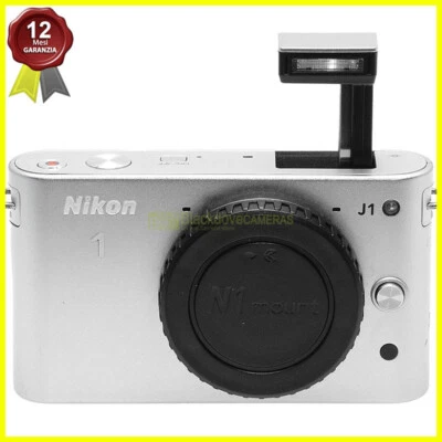 Nikon 1 J1 body silver fotocamera digitale mirrorless J-1. Macchina Fotografica. - Bild 1 von 4