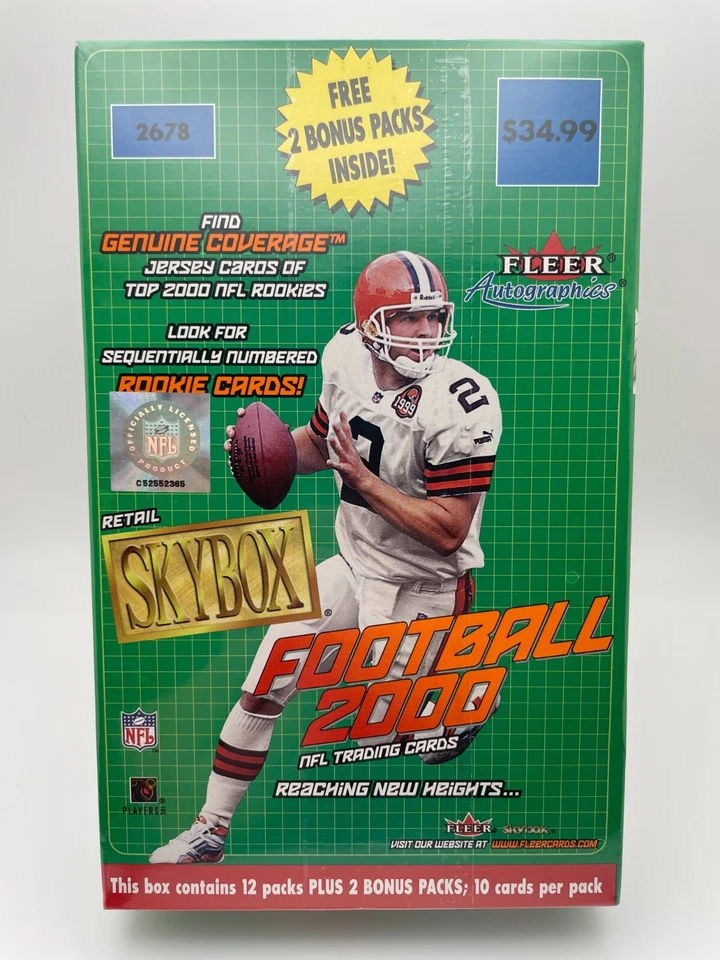 NEW FACTORY SEALED 2000 SKYBOX FOOTBALL BOX TOM BRADY RC BOX GEM MINT CONDITION - Image 1 of 4