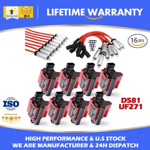 8P HIGH Performance Square Ignition Spark Plug Wire For GMC 4.8/5.3/6.0/8.1L US - Picture 1 of 12