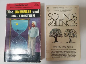 Lot of 2 (Two) Vintage Mass Market Paperbacks - Poetry - Einstein's Theories - Picture 1 of 7