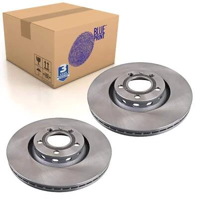 Pair of Front Brake Disc Fits Seat Exeo 3R OE 8E0615301R Blue Print ADV184318 - Image 1 of 4