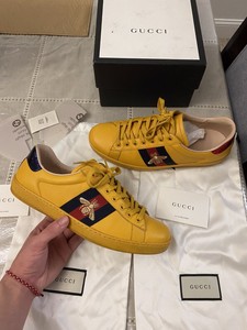 yellow gucci trainers