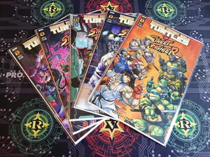 TMNT Ninja Turtles VS Street Fighter #1-5 A Medel Komplett Set IDW Comic NM ✅ - Bild 1 von 17