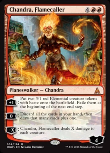 MTG - Chandra, Flamecaller - Oath of the Gatewatch - NM, English Magic FLAT RATE - Image 1 of 1