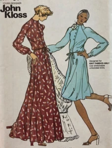 Butterick 3398 John Kloss Ladies Belted Dress Sewing Pattern Sz 12 Uncut FF - Picture 1 of 4