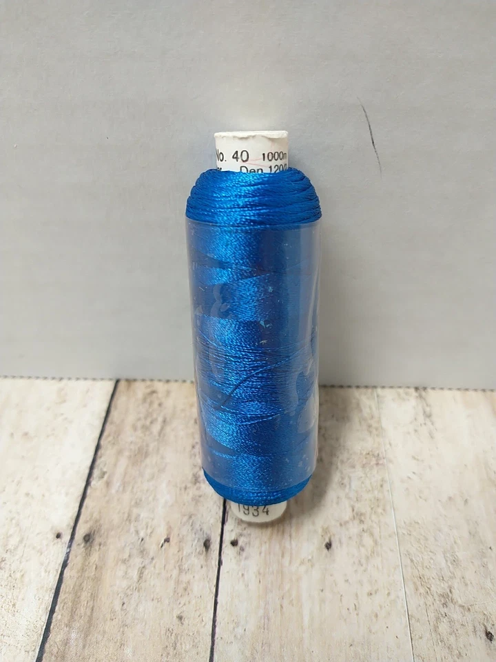 Madeira Polyneon 1000m Embroidery Thread Color 1934 Blue - Image 1 of 4