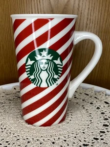 Starbucks 2019 Candy Cane Striped Tall 16 Oz Christmas Holiday Coffee Mug - Picture 1 of 10