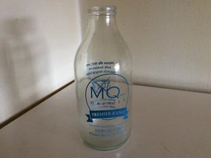 MCQUEEN DAIRIES GLASS MILK BOTTLE- FREEPOST UK - Picture 1 of 9