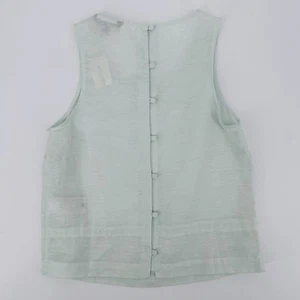 Banana Republic Linen Button Back Tank Women’s Size XXS Mint Green NWT - Picture 1 of 8