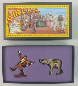 JUEGO DE ESTATUILLAS CON CAJA PAYASO Y ELEFANTE BEBÉ CIRCO GRAN Bretaña 08674 - Imagen 1 de 8