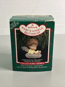 Vintage Hallmark 1988 Mary's Angels Buttercup Ornamento 1° di serie con scatola - Foto 1 di 8