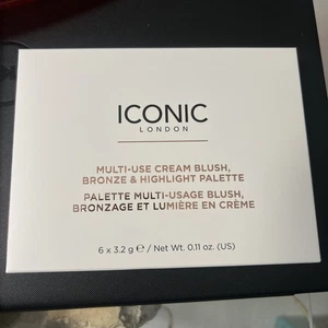ICONIC LONDON Multi-Use Cream Blush Bronze & Highlight Palette NEW Free Shipping - Picture 1 of 1