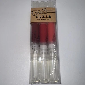 STILA Lip Glaze SET 3 Persimmon, Melon, Cranberry .5 Fl. Oz. each Lip Gloss - Picture 1 of 4