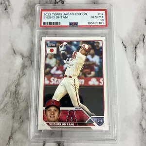2023 Topps #17 Shohei Ohtani PSA 10 GEMA Como Nuevo Los Angeles Angels Edición Japón - Imagen 1 de 2