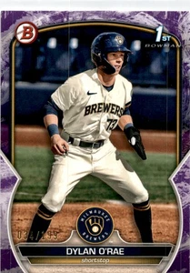2023 Bowman Dylan O'Rae #BP-143 Prospects modello viola #/199 SN - Foto 1 di 2