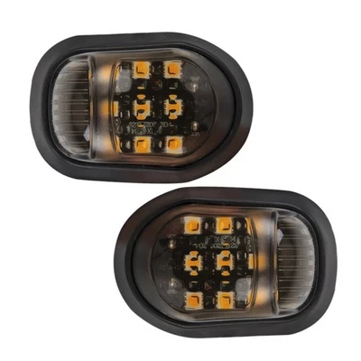 Универсальный светодиодный указатель поворота мигалка желтого цвета с креплением заподлицо для мотоцикла - Изображение 1 из 4