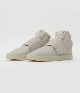 Adidas Tubular Invader Strap Trainers Boots Mens Size UK 8 Suede Gum Sole VGC - Picture 1 of 5