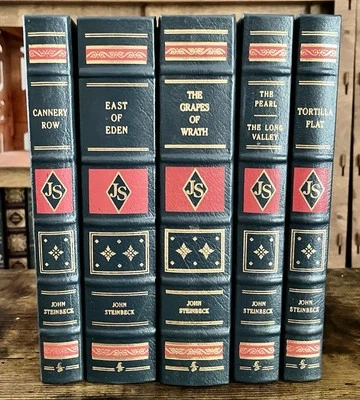 Steinbeck Easton Press Novels & Short Stories 5 Vol. Set Grapes of Wrath & More! Foto 1 de 4
