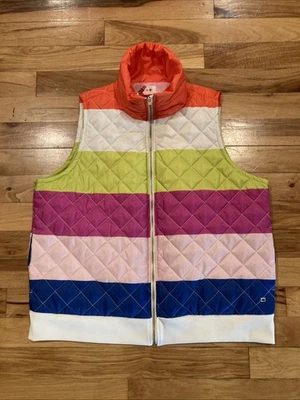 NUEVO CON ETIQUETAS $79 Chaleco acolchado Crown & Ivy para mujer 2X Plus bloque de color aislado cremallera completa Foto 1 de 4