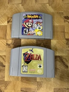 Nintendo 64 Super Smash Bros And Zelda Ocarina Of Time Great condition - Picture 1 of 3