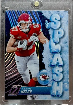 Travis Kelce RARO REFRACTOR INSERTO DE LÁMINA TAYLOR SWIFT TARJETA PANINI CHIEFS COMO NUEVO Foto 1 de 4