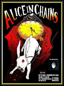 ALICE IN CHAINS IN DOMMELSCH ZAAL NETHERLANDS 🇦🇺NEW TIN 12 X 8 INCH 🇦🇺 - Picture 1 of 2