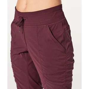Lululemon Women's Street To Studio Pant II Unlined 28” | Burgundy Size 8 EUC - Picture 1 of 9