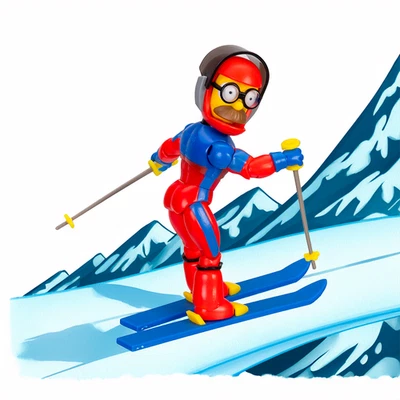 Sexy Ned Flanders in Ski Outfit Action Figure The Simpsons 5in Scale - Image 1 of 4