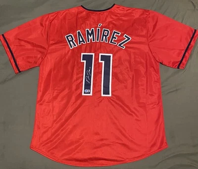 Signed/Autographed Jose Ramirez Cleveland Guardiands Jersey w/Beckett BAS/COA💎 - Image 1 of 4