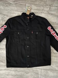 LEVI'S® X SUPER MARIO Denim Jean Jacket Mens Size XXL Black NWT - Picture 1 of 4