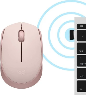 Logitech M171 - Beidhändig - Optisch - RF Wireless - Pink - Bild 1 von 4