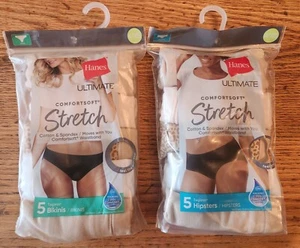 Ultimatives komfortables Stretch-Bikinihöschen ohne Etikett der Marke Hanes. 2, 5er Pack 4/XS - Bild 1 von 2