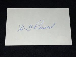 Henry Picard Signed 3x5 Index Card JSA COA 1938 Masters Champion Golf HG - Picture 1 of 2