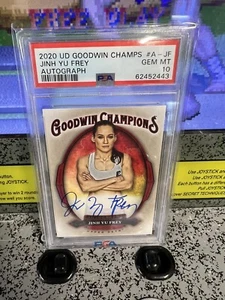 2020 UD Goodwin Champions Jinh Yu Frey Auto Autograph PSA 10 GEM MT Upper Deck - Picture 1 of 5