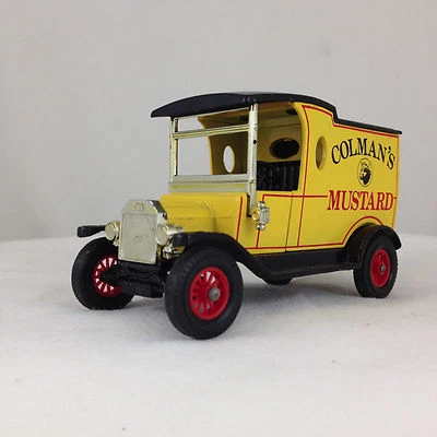Y12-3 LESNEY MATCHBOX МОДЕЛИ ПРОШЛЫХ ЛЕТ МОДЕЛЬ MOY FORD T - ГОРЧИЦА COLMAN - Изображение 1 из 4