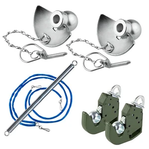 Traktor Schnellkuppler Anbausatz Unterlenkerfanghaken Steuerkette 8-tlg. Kat I 1 - Bild 1 von 1