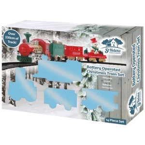 3 Carriages Battery Operated Christmas Music & Light Train Set St, Helens-GH917 - Picture 1 of 7