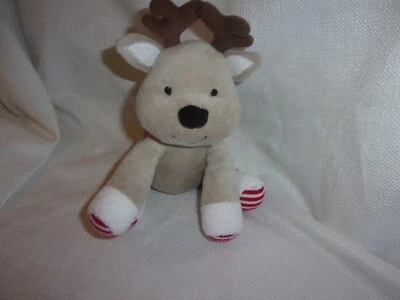 Carters Precious Firsts Peluche Reno Lovey Relleno Arco Verde 6" Bronceado Navidad Foto 1 de 2