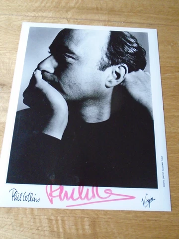 Phil Collins Genesis Genuine Signed Authentic Autograph - UACC / AFTAL Cover
