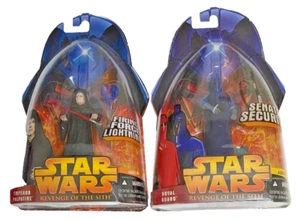 EMPEROR PALPATINE & BLUE ROYAL GUARD Star Wars Revenge of the Sith Figures - Picture 1 of 1