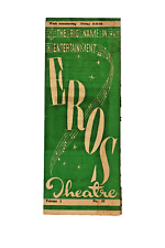 Vintage Eros Teatro Brochure Flyer Film Programmi Informazioni Memorabili " 4