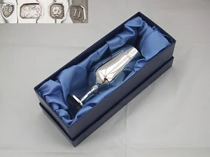 SUPERBO CALICE LIQUORE IN ARGENTO STERLING QE II HM CON CUSTODIA n.3 - Foto 1 di 1