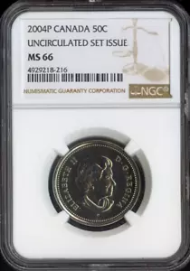 2004P Canada 50 Cents 50C NGC MS66 - Quality - Picture 1 of 2