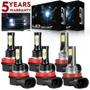 For Chrysler Town & Country 2010-2016 6Pcs Combo LED Headlight Fog Light Bulbs - Bild 1 von 14