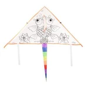 4Pcs Kid Blank Kites DIY Painting Kite Outdoor Animal Kite D2C6 + kite --us P✨y - Picture 1 of 9