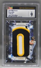 2019 BBM Genesis SUPER PATCH Yoshio Itoi CSG 9 Memorabilia JERSEY number JAPAN !